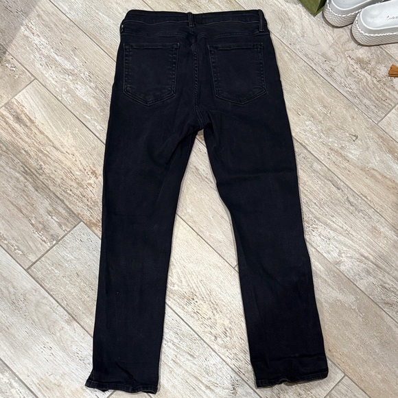 Just Black Denim Black Distressed Women's Jeans size 29 Preloved - Picture 4 of 5
